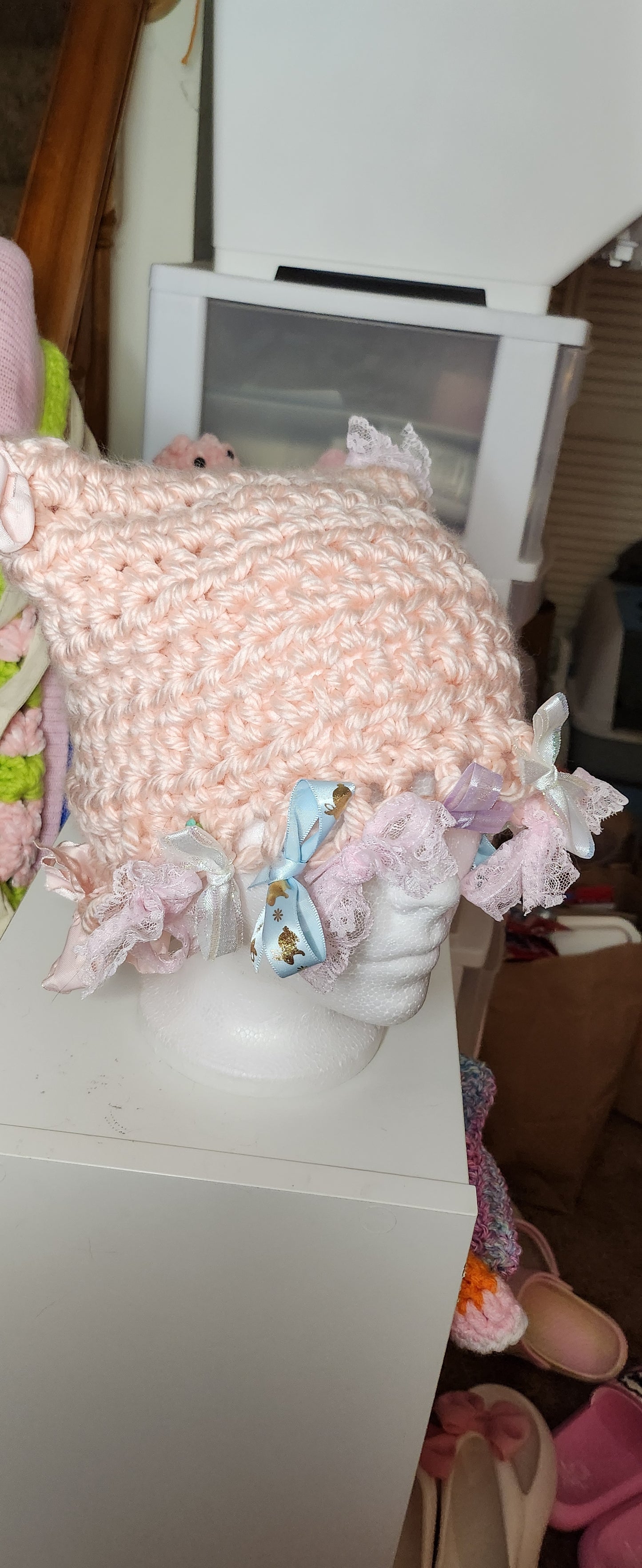 Bow Cat Ear Beanie
