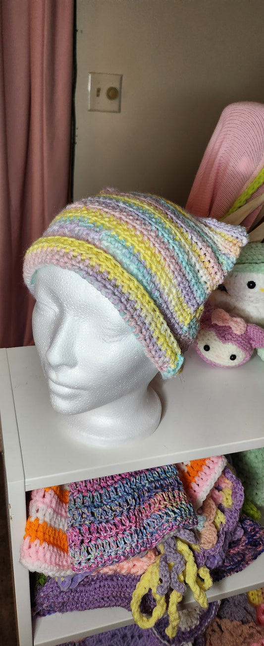 Rainbow Cat Ear Beanie