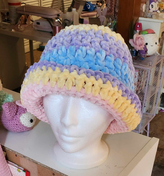 Crocheted Plush Beanie