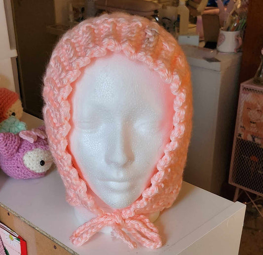 Pink Bonnet with Bow