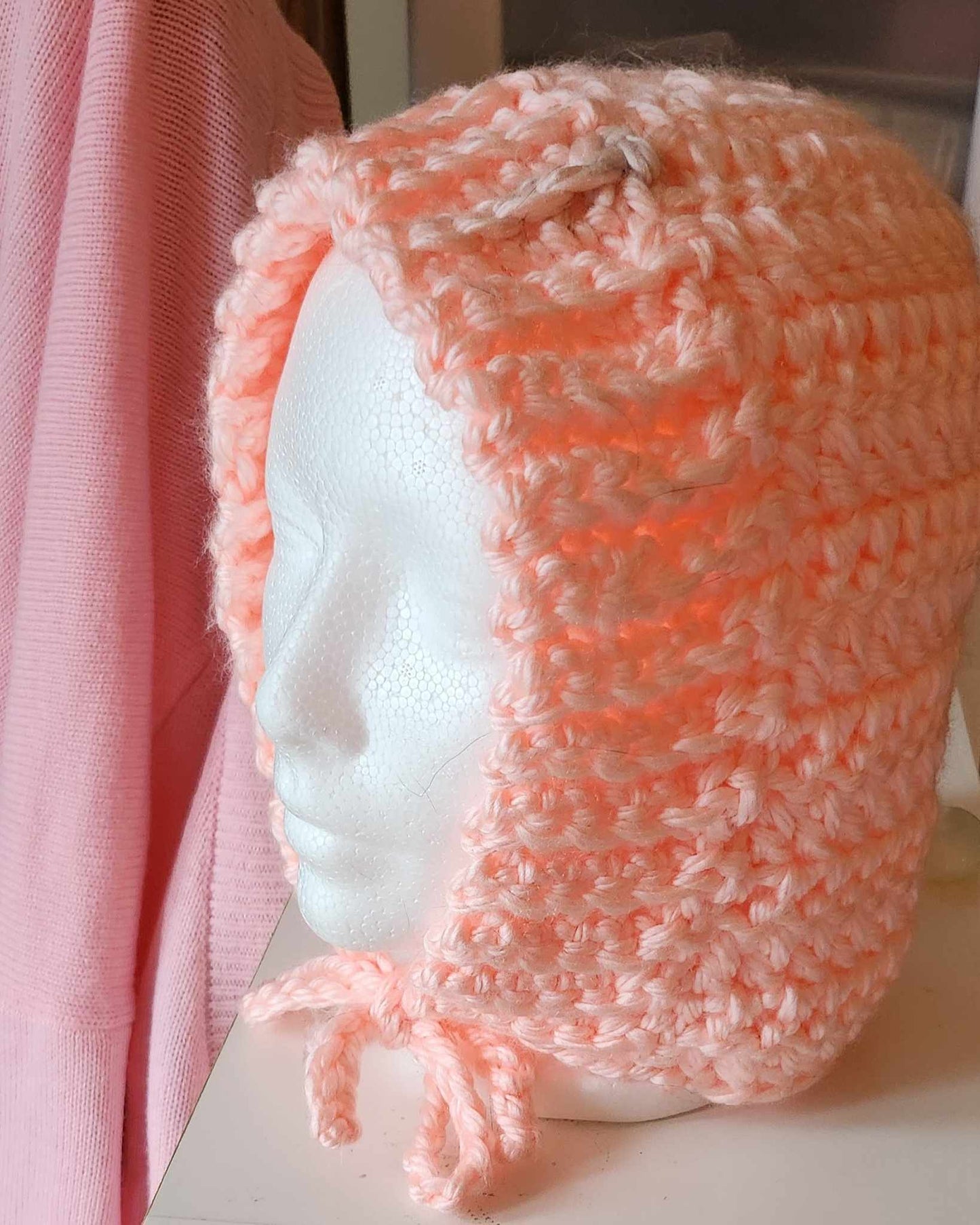 Pink Bonnet with Bow